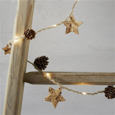 Navidad Led-Light Pine-Cone Christmas-Decorations Led-Copper-Wire Noel.-Q Natal Home