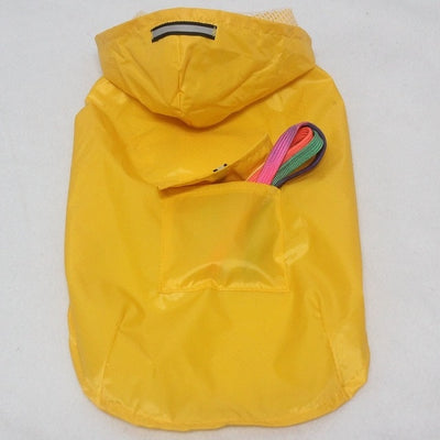 Dog Raincoat Poncho Puppy Reflective Waterproof Breathable Pet Large Small Mesh Outdoor