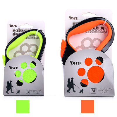 Extending Reflective-Tape Dog-Leash Puppy Pets Retractable Walking Automatic Running