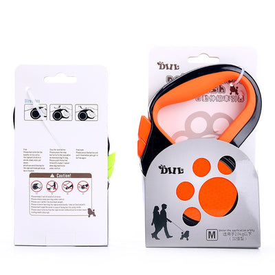 Extending Reflective-Tape Dog-Leash Puppy Pets Retractable Walking Automatic Running