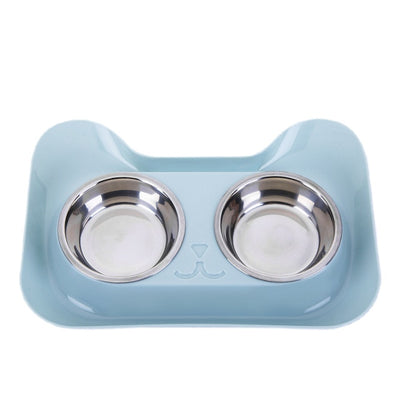 Pet-Feeder Dog-Bowl Stainless-Steel Double Universal Teddy High-Quality New-Arrivals