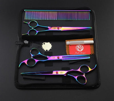 Kit Scissor Curved-Shear Comb Hair-Cutting-Tool Thinning Straight Pet-Dog
