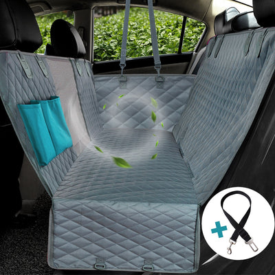 Protector Hammock Cushion Pockets Car-Seat-Cover Pet-Carrier Mesh Dog View Waterproof