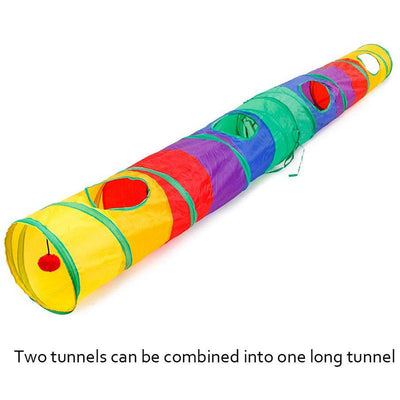 Play-Toy Puzzle Cat-Tunnel Exercising Kitty Practical Training Outdoor Collapsible