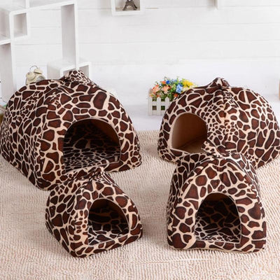 House-Tent Basket Kennel Animal-Bed Strawberry Cave Winter Doggy Cushion Pet-Products-Supplies
