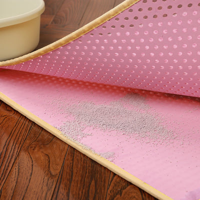 Folding Cat Litter Trapper Mat Waterproof Honeycomb Sifting