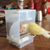 OOTDTY Bird Poultry Feeder Automatic Acrylic Food Container
