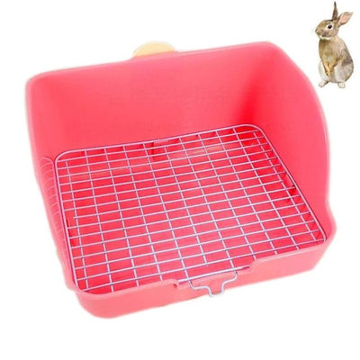Hamster Pet Cat Rabbit Corner Toilet Litter Trays Clean Indoor Pet Litter Training Tray  For Small Animal Pets