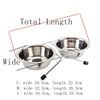 Pet-Feeders Dog-Bowl Diner-Dish Puppy Anti-Slip Stainless-Steel Food-Water Durable