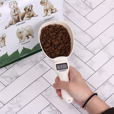 Dog-Food-Water-Measuring-Spoon Scoop Portable Cup with Led-Display Kitchen-Scale 800G/0.1G