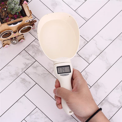 Dog-Food-Water-Measuring-Spoon Scoop Portable Cup with Led-Display Kitchen-Scale 800G/0.1G