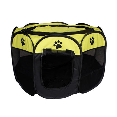 Pet-Bed Playpen Fence Puppy-Kennel Dog-House Cage Dog Folding Octagonal Portable Operation