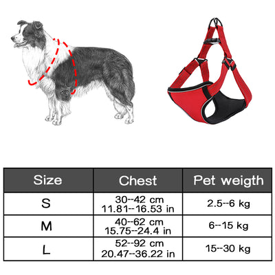 Dog-Harness Puppy Pet-Bulldog Reflective Adjustable Training Small Sport Large Medium