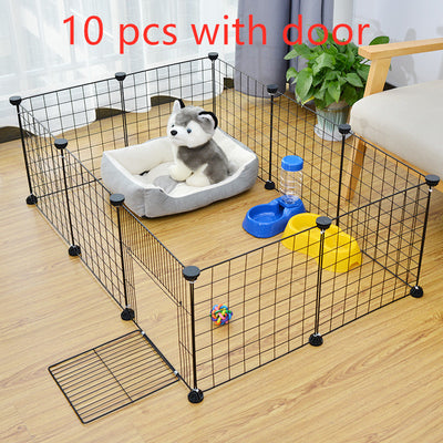 Foldable Pet Playpen Crate Iron Fence Puppy Kennel House Exercise Training Puppy Puppy
