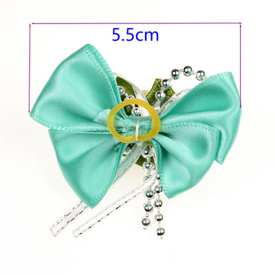 Hair-Accessories Bands Pet-Grooming-Products Pet-Hair Topknot-Bows Rubber Dog Large 100pcs