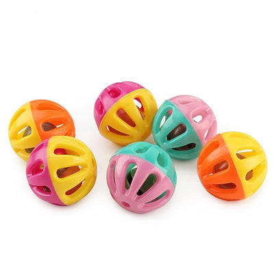 Plastic Pet Toy Small Bell Balls Cat Toy Hollow Out Cat Ball Toys For Kitten