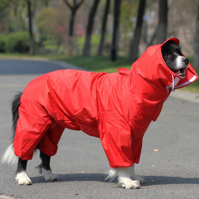 Cloak Jumpsuit Hooded Rain-Coat Labrador Pet-Large Big Dogs Waterproof Golden-Retriever