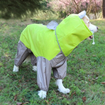 Cloak Jumpsuit Hooded Rain-Coat Labrador Pet-Large Big Dogs Waterproof Golden-Retriever