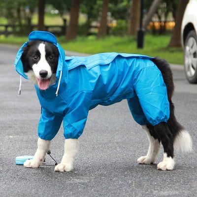 Cloak Jumpsuit Hooded Rain-Coat Labrador Pet-Large Big Dogs Waterproof Golden-Retriever