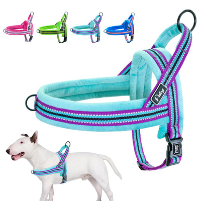 Vest Harnesses Pet-Puppy Soft-Padded Reflective Dogs No-Pull Adjustable Small Large Medium