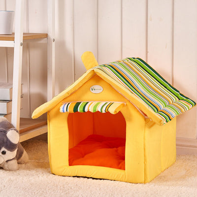 Cover-Mat House Pet-Beds Removable Dogs Small Medium Striped Fashion
