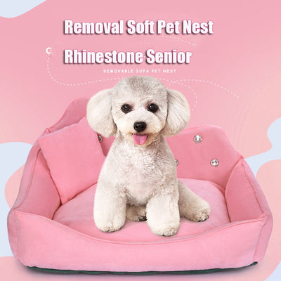 Mat Sofa Animal Small Princess Luxury Dog Bedding Pet-Bed-Cover Mats Puppy Pink Yorkshire