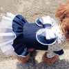 Onnpnnq Dog Jumpsuits Overalls Hoodies Spring Poodle for Small Lace Bow Clothing Dog-Apparel