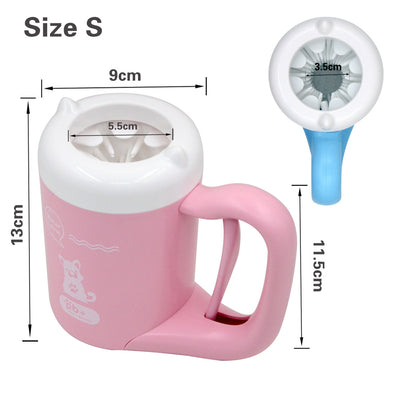 Cleaning-Tool Cup Grooming Rotary-Cleaner Paw Foot-Wash Dogs Small for Medium Big Manual