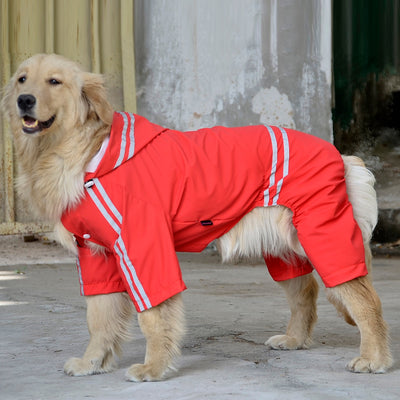 Raincoat Labrador Waterproof Reflective Dogs for 3XL-7XL 4-Colors
