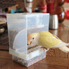 Pet Bird Anti-slip Acrylic Automatic Food Box Parrot Manger Pet Supplies