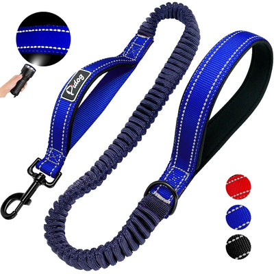 Pet-Leashes-Belt Lead-Rope Dog-Leash Reflective Bungee-Elastic Dogs Walking 2-Handles