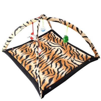 Funny Pet Cat Toys Portable Cat Tent Toys Mobile Activity Pets Play Bed Toys Cat Play Mat Blanket House Foldable Kitten Tents